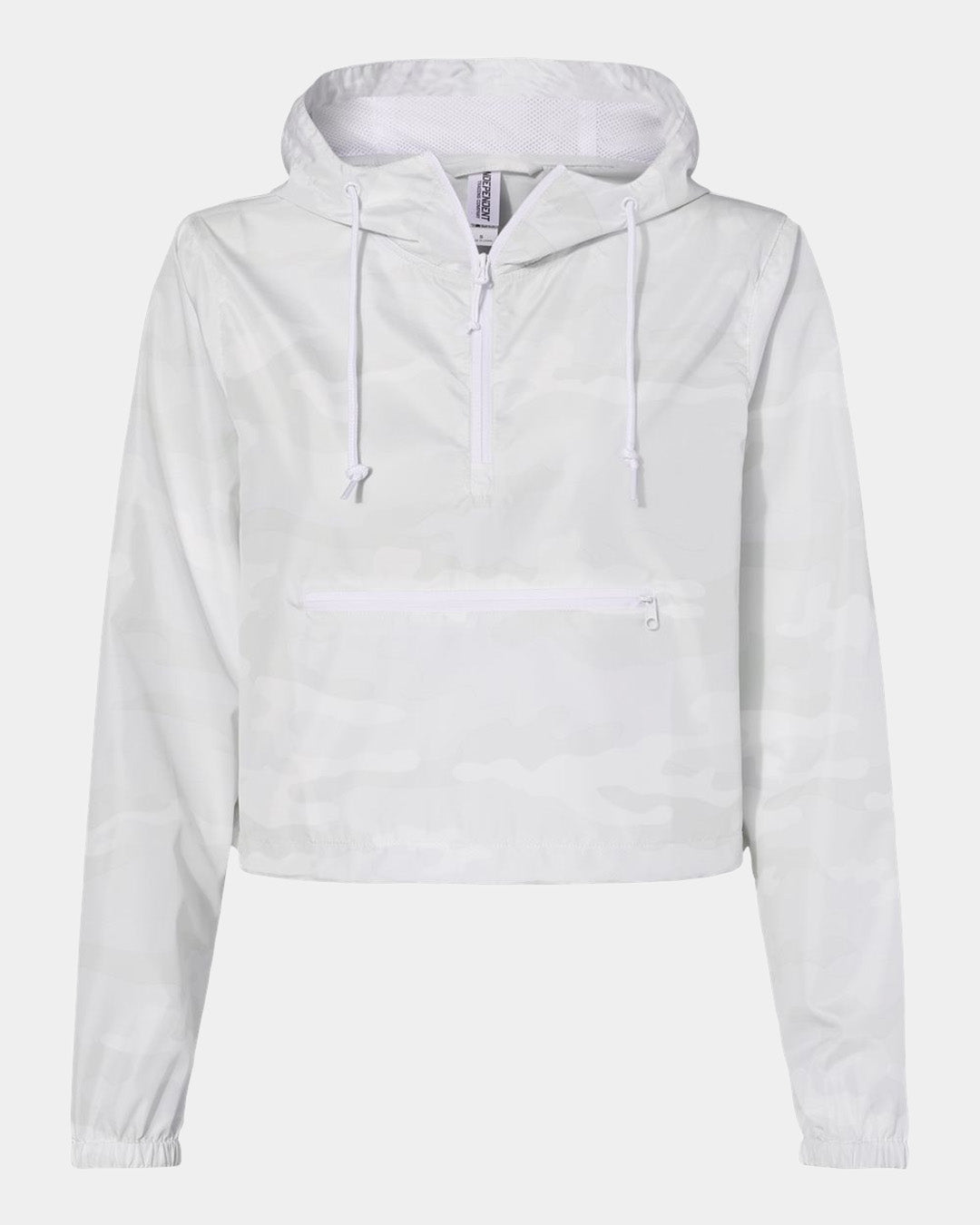 Independent Trading - Women's Lightweight Quarter-Zip Pullover Crop Windbreaker