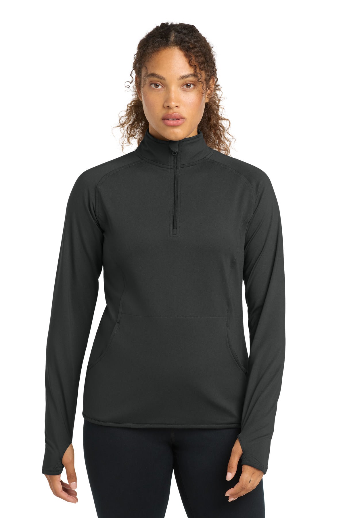 Sport-Tek Women's Sport-Wick Stretch 1/4-Zip Pullover