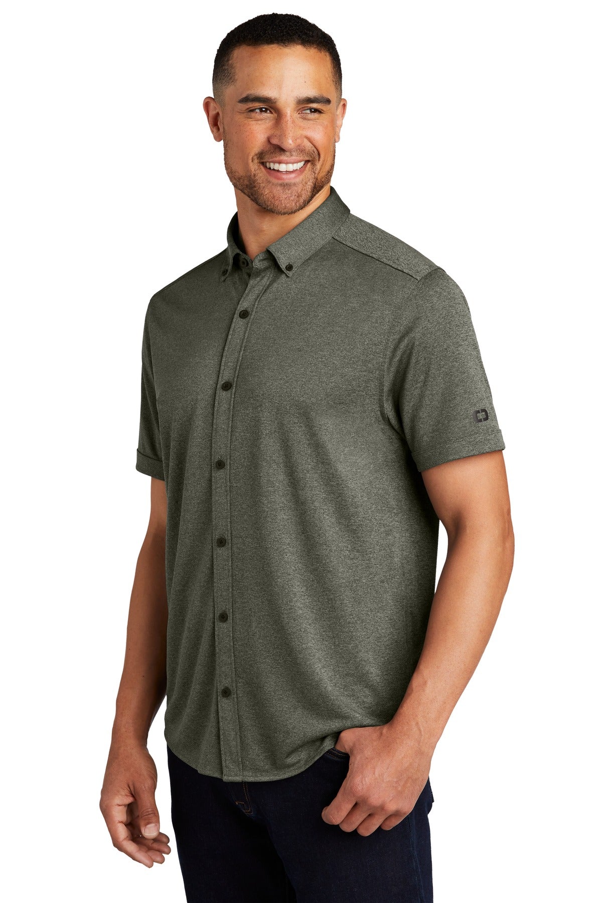 OGIO Gravitate Full-Button Polo