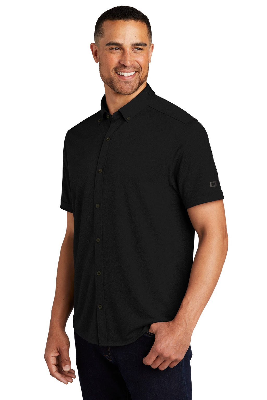 OGIO Gravitate Full-Button Polo