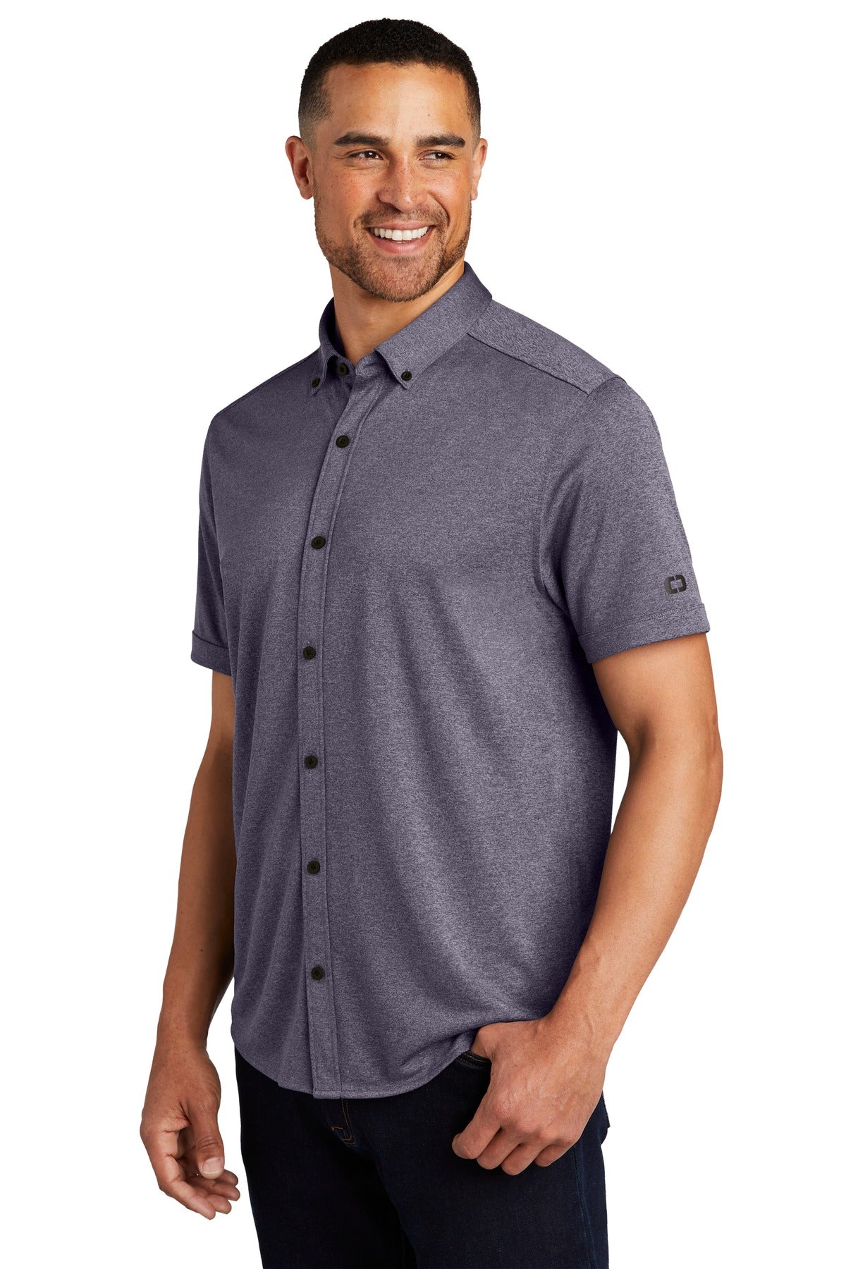 OGIO Gravitate Full-Button Polo